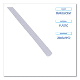 Boardwalk® Jumbo Straws, 7.75", Plastic, Translucent, Unwrapped, 250/Pack, 50 Packs/Carton (BWKJSTU775T50)