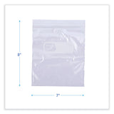 Boardwalk® Reclosable Food Storage Bags, 1 qt, 1.75 mil, 7" x 8", Clear, 500/Box (BWKQUARTBAG)