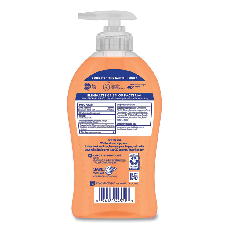 Softsoap® Antibacterial Hand Soap, Crisp Clean, 11.25 oz Pump Bottle (CPC44571EA) Each