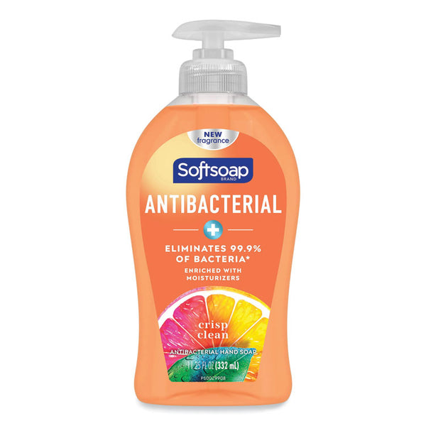 Softsoap® Antibacterial Hand Soap, Crisp Clean, 11.25 oz Pump Bottle, 6/Carton (CPC44571)