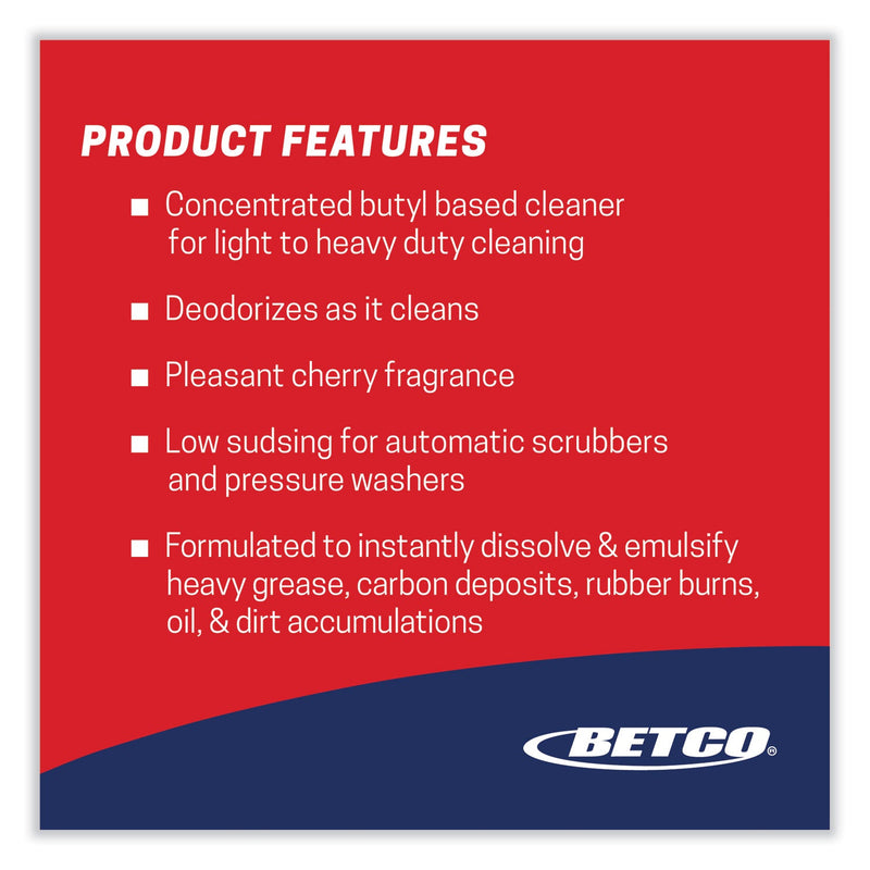 Betco® Super Kemite Butyl Degreaser, Cherry Scent, 1 gal Bottle, 4/Carton (BET1030400) Case of 4