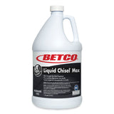 Betco® Liquid Chisel Max Non-Butyl Degreaser, Characteristic Scent, 1 gal Bottle, 4/Carton (BET1450400) Case of 4