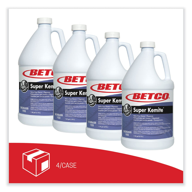 Betco® Super Kemite Butyl Degreaser, Cherry Scent, 1 gal Bottle, 4/Carton (BET1030400) Case of 4