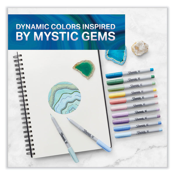 Sharpie® Mystic Gems Markers, Ultra-Fine Needle Tip, Assorted, 24/Pack (SAN2136772) Pack of 24