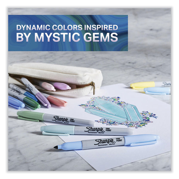 Sharpie® Mystic Gems Markers, Fine Bullet Tip, Assorted, 24/Pack (SAN2136727) Pack of 24