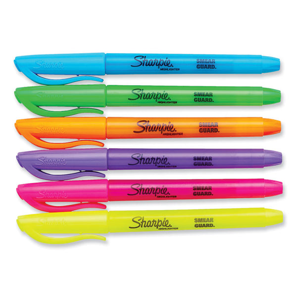 Sharpie® Pocket Style Highlighters, Assorted Ink Colors, Chisel Tip, Assorted Barrel Colors, 36/Pack (SAN2133497) Pack of 36