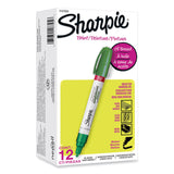 Sharpie® Permanent Paint Marker, Medium Bullet Tip, Green, 12/Pack (SAN2107620) Pack Of 12