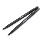 Sharpie® Art Pen Porous Point Pen, Stick, Fine 0.4 mm, Assorted Ink Colors, Black Barrel, 24/Pack (SAN1983967) Pack of 24