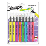 Sharpie Clearview Pen-Style Highlighter, Chisel Tip, Assorted Colors, 8/Pack (SAN1966798) Set of 8