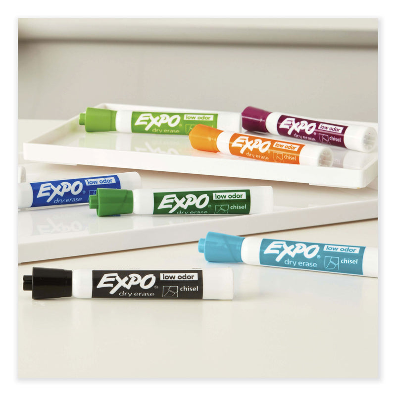 Expo® Low Odor Dry Erase Vibrant Color Markers, Broad Chisel Tip, Assorted Colors, 16/Set (SAN1927526A) 16 ST