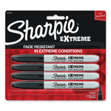 Sharpie® Extreme Marker, Fine Bullet Tip, Black, 4/Pack (SAN1927436) Pack of 4