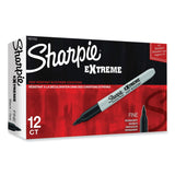 Sharpie® Extreme Marker, Fine Bullet Tip, Black, Dozen (SAN1927432)