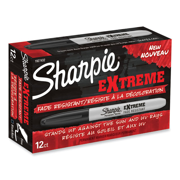 Sharpie® Extreme Marker, Fine Bullet Tip, Black, Dozen (SAN1927432)