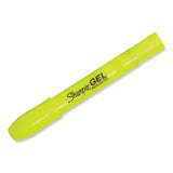 Gel Highlighters, Fluorescent Yellow Ink, Bullet Tip, Yellow Barrel, Dozen (SAN1780478)