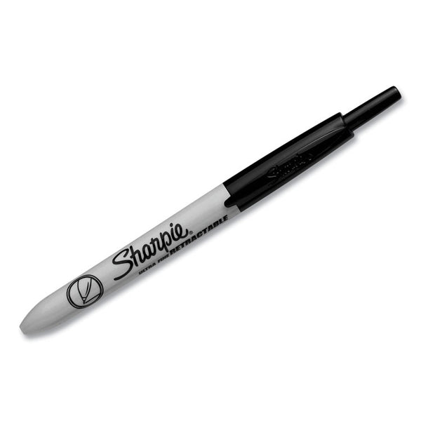 Sharpie® Retractable Permanent Marker, Extra-Fine Needle Tip, Black (SAN1735790) 1 Dozen