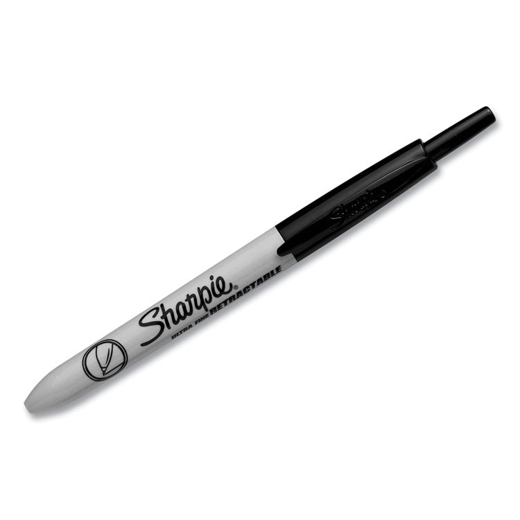 Sharpie® Retractable Permanent Marker, Extra-Fine Needle Tip, Black (SAN1735790) 1 Dozen