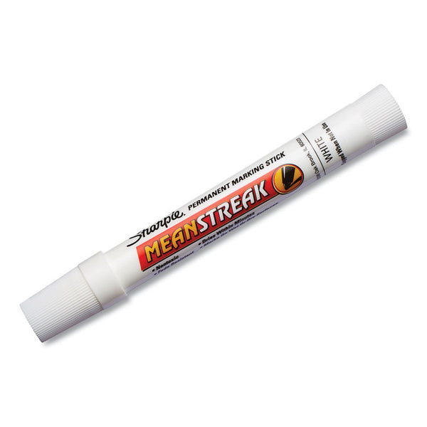 Sharpie® Mean Streak Marking Stick, Broad Bullet Tip, White (SAN85018)