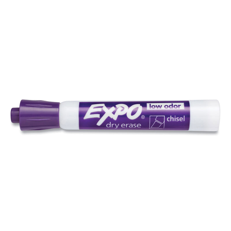 Expo® Low-Odor Dry-Erase Marker, Broad Chisel Tip, Purple (SAN80008A) 1 Dozen