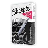 Sharpie® Metallic Fine Point Permanent Markers, Fine Bullet Tip, Metallic Silver, Dozen (SAN39100) 1 Dozen