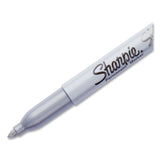 Sharpie® Metallic Fine Point Permanent Markers, Fine Bullet Tip, Metallic Silver, Dozen (SAN39100) 1 Dozen