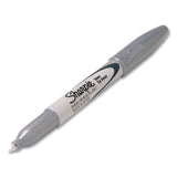Sharpie® Metallic Fine Point Permanent Markers, Fine Bullet Tip, Metallic Silver, Dozen (SAN39100) 1 Dozen