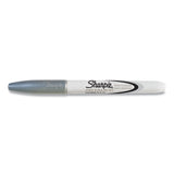 Sharpie® Metallic Fine Point Permanent Markers, Fine Bullet Tip, Metallic Silver, Dozen (SAN39100) 1 Dozen