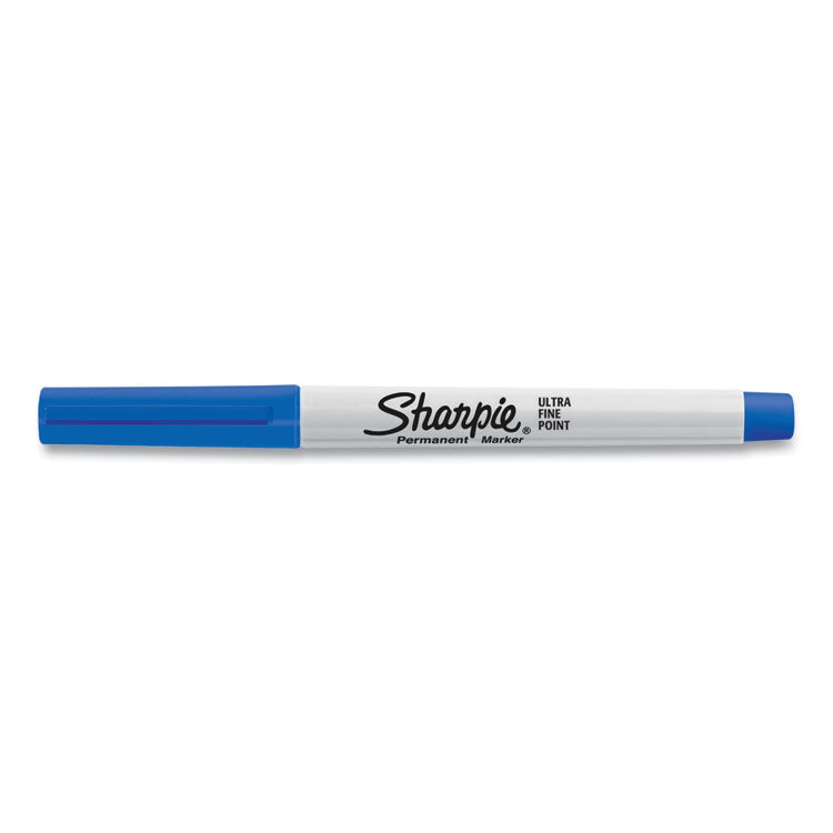 Sharpie® Ultra Fine Tip Permanent Marker, Ultra-Fine Needle Tip, Blue, Dozen (SAN37003) 1 Dozen