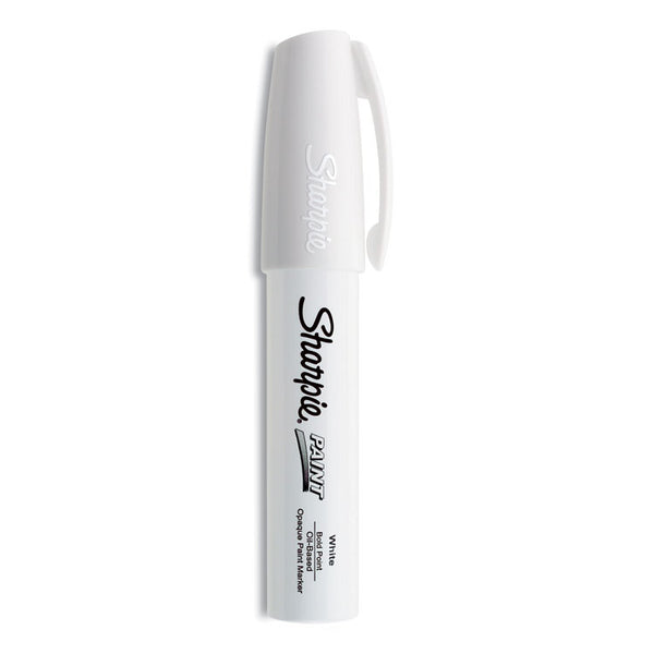 Sharpie® Permanent Paint Marker, Extra-Broad Chisel Tip, White (SAN35568) Each