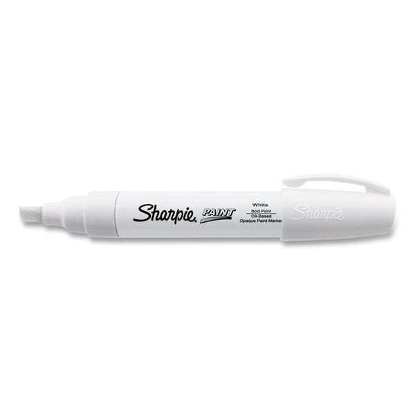 Sharpie® Permanent Paint Marker, Extra-Broad Chisel Tip, White (SAN35568) Each