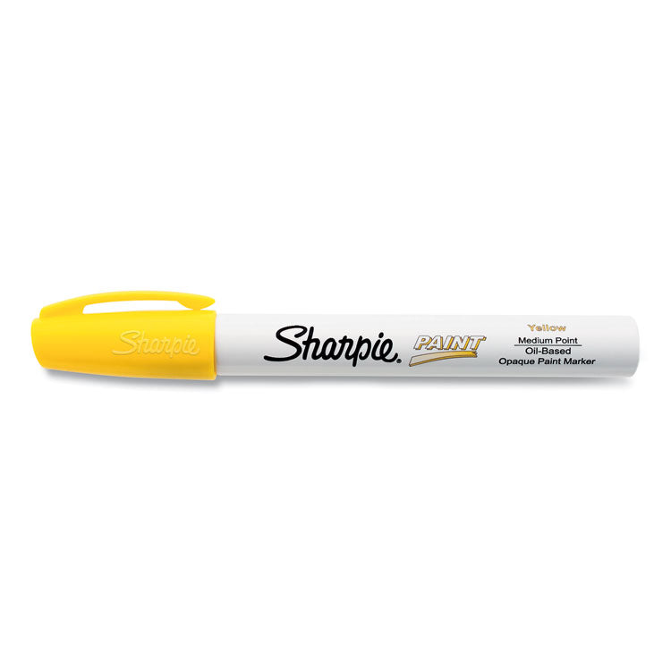 Sharpie® Permanent Paint Marker, Medium Bullet Tip, Yellow (SAN35554) Each