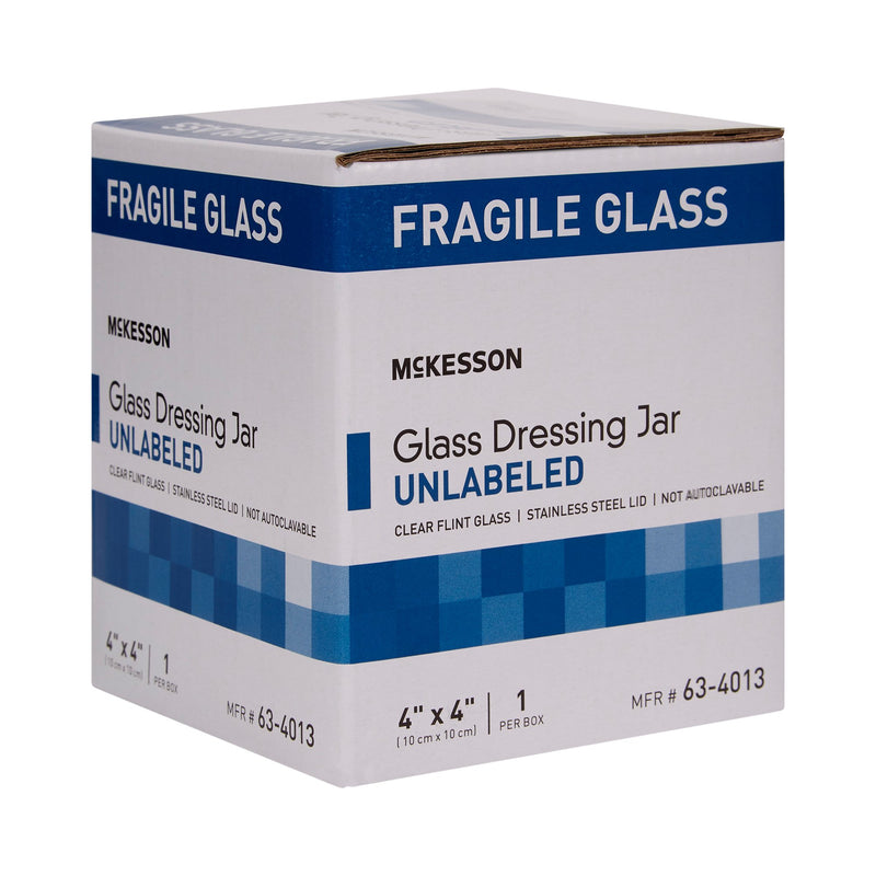 McKesson Sundry Jar 4 X 4 Inch Glass Clear (488897_EA) 1/EA