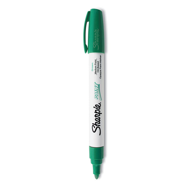Sharpie® Permanent Paint Marker, Medium Bullet Tip, Green (SAN35552)