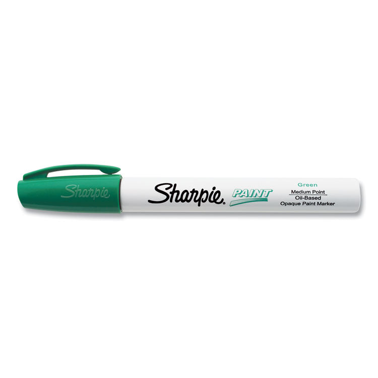 Sharpie® Permanent Paint Marker, Medium Bullet Tip, Green (SAN35552)