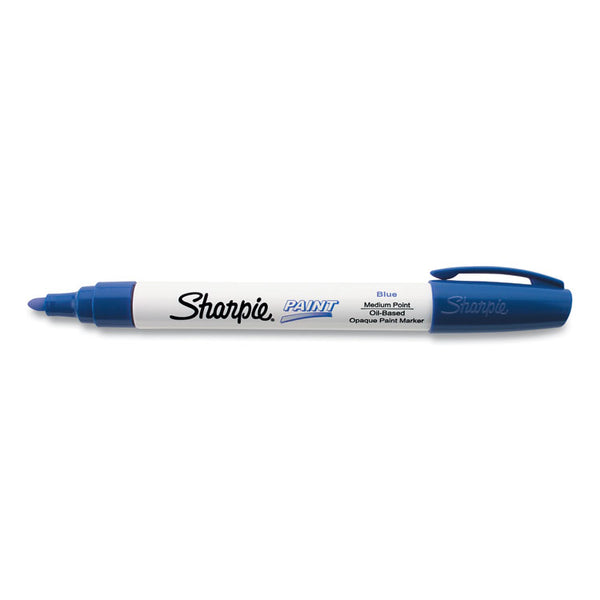 Sharpie® Permanent Paint Marker, Medium Bullet Tip, Blue (SAN35551) Each