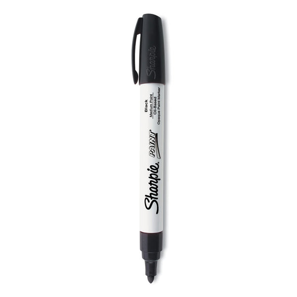 Sharpie® Permanent Paint Marker, Medium Bullet Tip, Black (SAN35549) Each