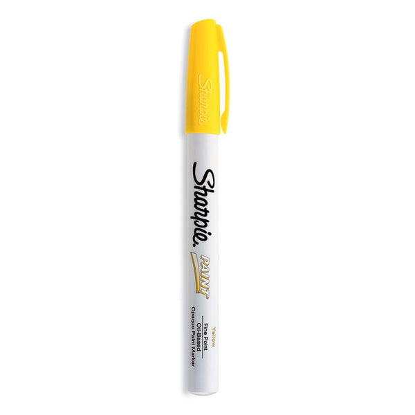 Sharpie® Permanent Paint Marker, Fine Bullet Tip, Yellow (SAN35539) Each