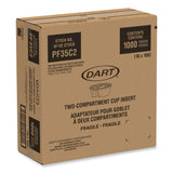 Dart Plastic Cup Insert, 3.5 oz, 3.6" Diameter x 1.3"h, Clear, 1,000/Carton (DCCPF35C2) Case of 1000
