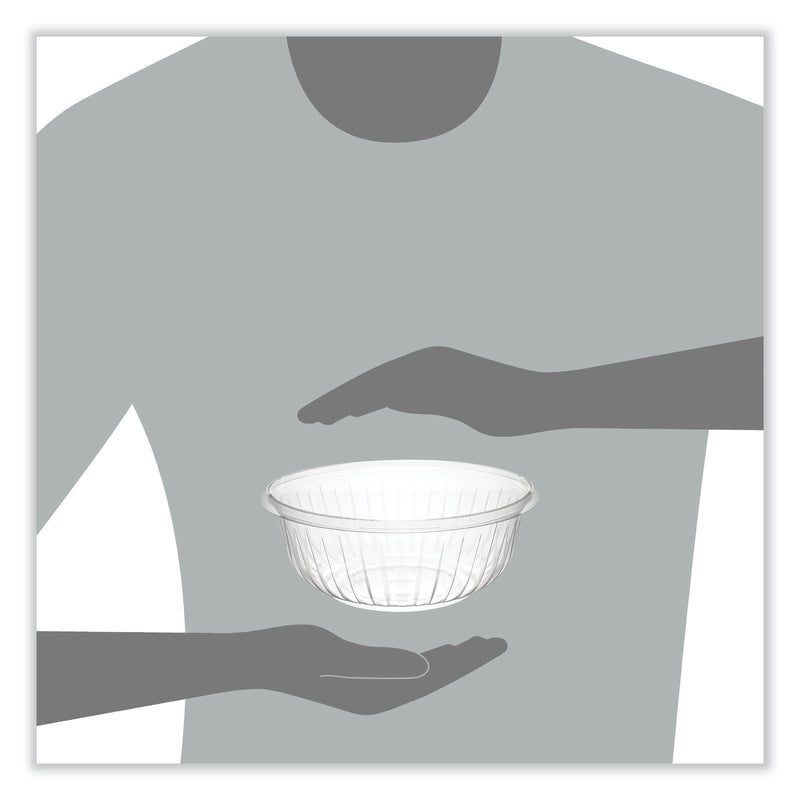 PresentaBowls Clear Bowls, 32 oz, Plastic, 63/Bag, 4 Bags/Carton, 252 Bowls/Carton (DCCPET32B) Case of 252