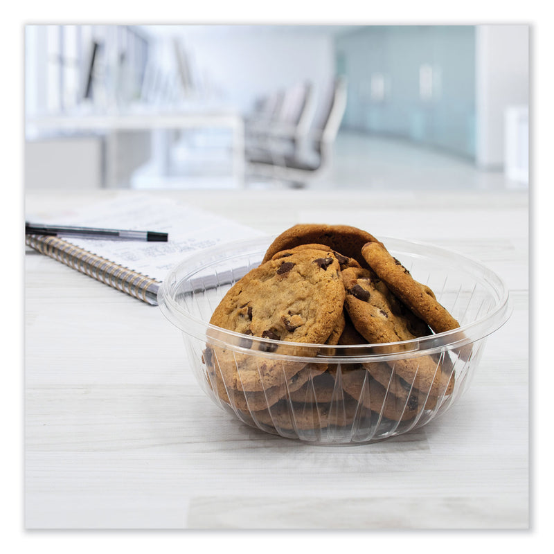 PresentaBowls Clear Bowls, 32 oz, Plastic, 63/Bag, 4 Bags/Carton, 252 Bowls/Carton (DCCPET32B) Case of 252