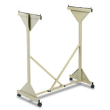 Safco® Mobile Plan Center Sheet Rack, 18 Hanging Clamps, 43.75w x 20.5d x 51h, Sand (SAF5060) Each