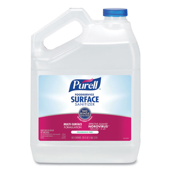 PURELL® Foodservice Surface Sanitizer, Fragrance Free, 1 gal Bottle (GOJ434104EA)