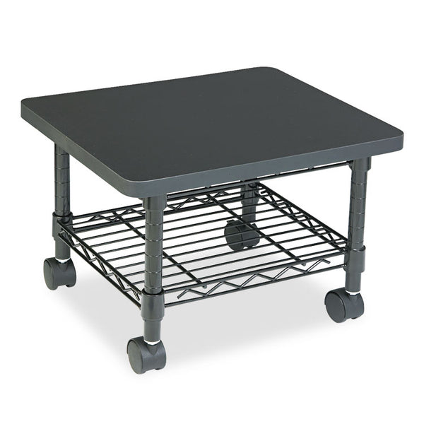 Safco® Underdesk Printer/Fax Stand, Engineered Wood, 2 Shelves, 19" x 16" x 13.5", Black (SAF5206BL) Each