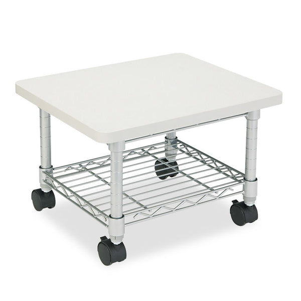 Safco® Underdesk Printer/Fax Stand, Engineered Wood, 2 Shelves, 19" x 16" x 13.5", Gray (SAF5206GR) Each