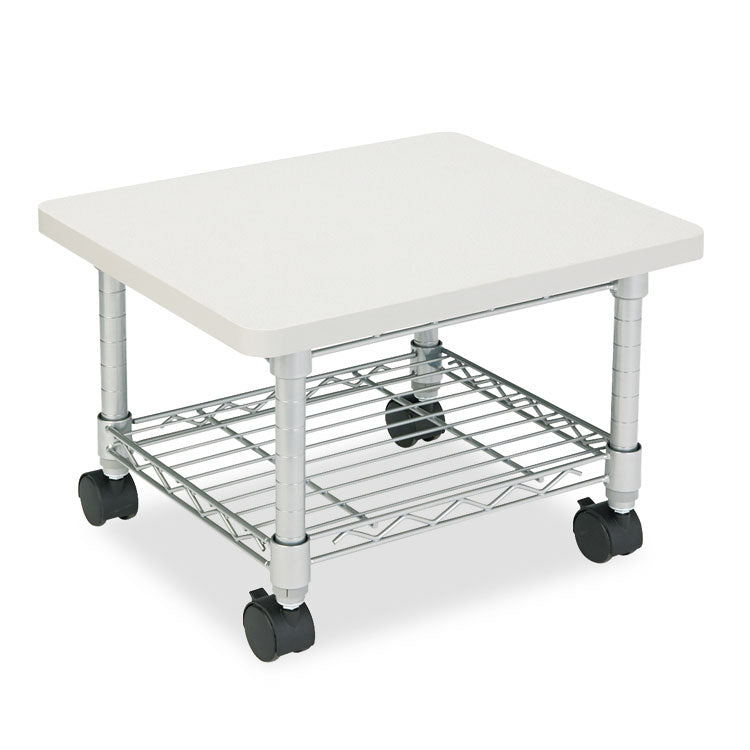 Safco® Underdesk Printer/Fax Stand, Engineered Wood, 2 Shelves, 19" x 16" x 13.5", Gray (SAF5206GR) Each