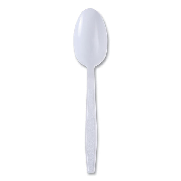 Boardwalk® Heavyweight Wrapped Polypropylene Cutlery, Teaspoon, White, 1,000/Carton (BWKTSHWPPWIW)