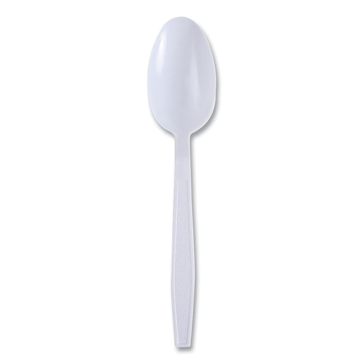 Boardwalk® Heavyweight Wrapped Polypropylene Cutlery, Teaspoon, White, 1,000/Carton (BWKTSHWPPWIW) Case of 1000