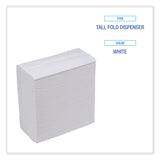 Boardwalk® Tallfold Dispenser Napkin, 12" x 7", White, 500/Pack, 20 Packs/Carton (BWK8302W)