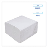 Boardwalk® Dinner Napkin, 1-Ply, 17 x 17, White, 250/Pack, 12 Packs/Carton (BWK8307W) Case of 3000