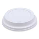 Boardwalk® Deerfield Hot Cup Lids, Fits 10 oz to 20 oz Cups, White, Plastic, 50/Pack, 20 Packs/Carton (BWKDEERHLIDW) Case of 1000