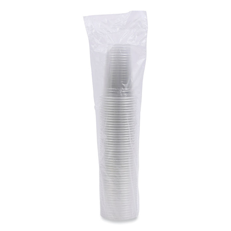 Boardwalk® Clear Plastic Cold Cups, 20 oz, PET, 50 Cups/Sleeve, 20 Sleeves/Carton (BWKPET20) Case of 1000